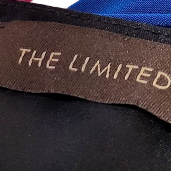 The Limited Blue And Black Color Block Short Sleeve Top - Picture 6 of 6